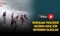 Antalya'da boğulma tehlikesi geçiren genç için seferber oldular
