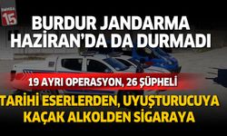 Burdur’da Jandarmadan Uyuşturucu ve Tarihi Eser Operasyonları