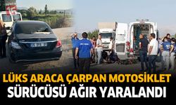 Gölhisar’da Lüks Otomobile Çarpan Motosikletli Ağır Yaralandı