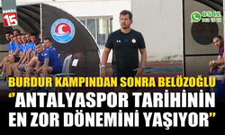 Belözoğlu: "Antalyaspor belki de tarihinin en zor dönemini yaşıyor"