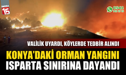 Orman yangını Isparta sınırına dayandı
