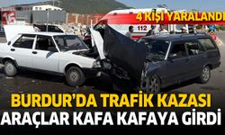 Burdur'da trafik kazası. 4 kişi yaralandı
