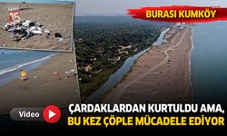 Antalya'nın Kumköy sahili çöplerle başı dertte