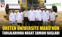 Üreten Üniversite MAKÜ’nün tarlalarında hasat zamanı