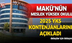 MAKÜ 2 Yıllık Programlarda 2025 YKS Kontenjanlarını Açıkladı