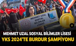 Mehmet Uzal Sosyal Bilimler Lisesi, YKS 2024’te Burdur Şampiyonu Oldu
