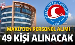 Burdur Mehmet Akif Ersoy Üniversitesi 49 personel alacak