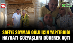 Safiye Soyman oğlunun adına yaptırdığı hayratı gözyaşı dökerek açtı