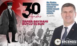 Burdur Belediye Başkanı Ali Orkun Ercengiz, 30 Ağustos Zafer Bayramı’nın 103. yıl dönümü dolayısıyla bir kutlama mesajı