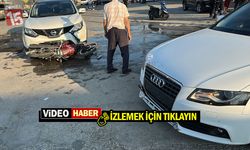 Aceleci çırak 2 araca çarparak durabildi