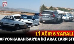 Afyonkarahisar’da İki Araç Çarpıştı: 1’i Ağır 6 Yaralı