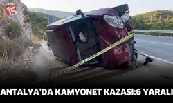 Antalya Kaş’ta Kamyonet Kazası: 6 Yaralı