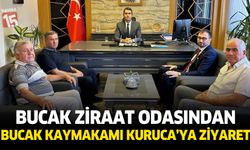 Bucak Ziraat Odası’ndan Kaymakam Can Kazım Kuruca’ya Hayırlı Olsun Ziyareti