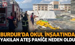Burdur’da Okul İnşaatında Yakılan Ateş Paniğe Neden Oldu