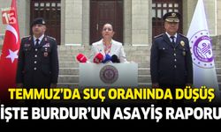 Burdur'da Temmuz'da bin 157 olay meydana geldi