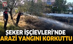 Şeker İşçievleri’nde Arazi Yangını Korkuttu