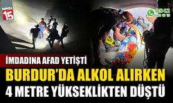 Baraj kenarında alkol alırken 4 metre yükseklikten düştü