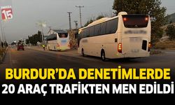 Burdur’da Trafik Denetimlerinde 20 Araç Trafikten Men Edildi