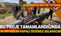 Burdur'da bölgenin en büyük sulama yatırımı