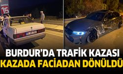 Burdur'da trafik kazası. Sürücü 2,20 promil alkollü çıktı