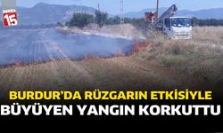 Burdur'da Rüzgarın Etkisiyle Büyüyen Yangın Korkuttu