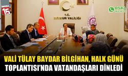 Burdur'da Halk Günü Toplantısı gerçekleştirildi