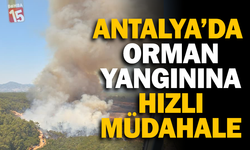 Antalya'da orman yangınına hızlı müdahale