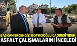 Başkan Ercengiz, Boyacıoğlu Caddesi’ndeki Asfalt Çalışmalarını İnceledi