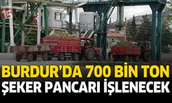 Burdur Şeker Fabrikasında yeni dönem başladı. 700 bin ton şeker pancarı işlenecek