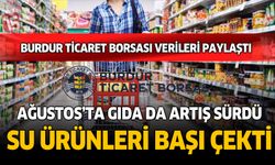 Burdur’da Ağustos Ayında Gıda Fiyatları %3,11 Arttı