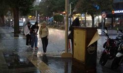 Burdur’da sağanak yağış