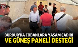 Burdur’da Çobanlara Yaşam Çadırı ve Güneş Paneli Desteği