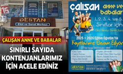 Destan Etüt ve Sanat Merkezi kayıtlarımız devam ediyor