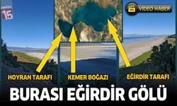 Eğirdir Gölü ikiye bölündü