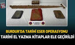 Burdur’da tarih eser operasyonu