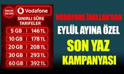 İnallar Vodafone 'dan Eylül ayına özel son yaz kampanyası