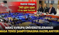 Avrupa Üniversitelerarası Masa Tenisi Şampiyonası Burdur'da yapılacak