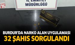 Burdur’da Narko Alan Uygulaması: 32 Şahıs Sorgulandı