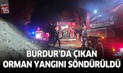 Burdur’da çıkan orman yangını söndürüldü