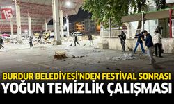 Burdur Belediyesi’nden Festival Sonrası Yoğun Temizlik Çalışması