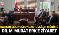 Başkan Meçikoğlu’ndan İl Sağlık Müdürü Dr. M. Murat Erk’e Ziyaret