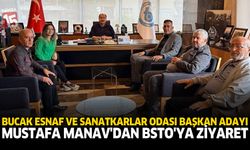 Bucak Esnaf ve Sanatkârlar Odası Başkan Adayı Mustafa Manav’dan BSTO’ya Ziyaret