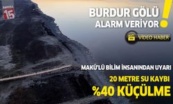 Burdur Gölü alarm veriyor!