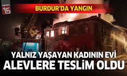 Burdur'da ev yangını