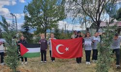 Gazze için barış bahçesi yaptılar