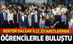 MAKÜ Rektörü Hüseyin Dalgar ilçe ziyaretlerinde öğrencilerle buluştu