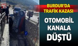Bucak'ta Korkutan Kaza: Otomobil Dereye Uçtu, Bir Kişi Hafif Yaralı