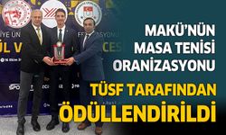 Burdur MAKÜ'nün uluslararası organizasyonuna TÜSF'den ödül