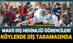 MAKÜ Diş Hekimliği öğrencileri köylerde diş taraması yaptı