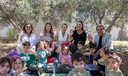 Manavgat’ta minik ellerden zeytin hasadı